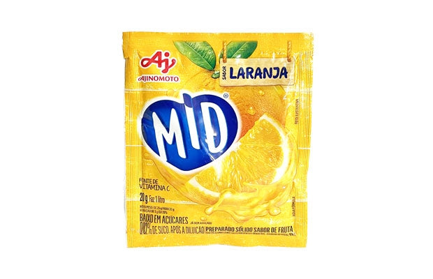 Suco em pó MID 20g - laranja