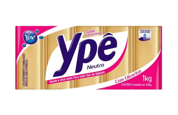 Sabão glicerinado Ypê neutro 200g x5unid