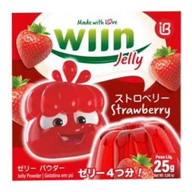 Gelatina Wiin sabor morango 25g.