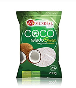 Coco ralado grosso Mundial 200g. pct