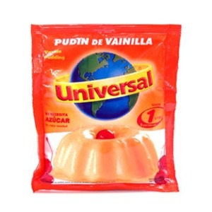 Pudin de vainilla Universal rinde 1L.