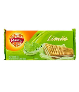 Wafer marilan sabor Limão 115g.