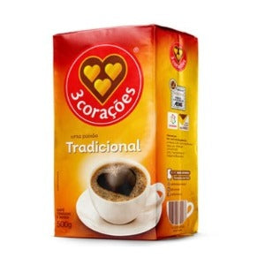 Café 3 corações tradicional 500g.